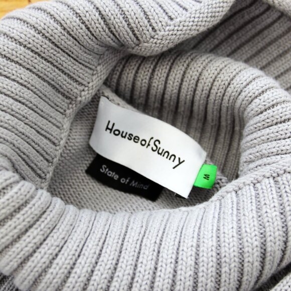 BNWT AW24 HOUSE OF SUNNY JACQUARD TURTLENECK SWEATER M - Picture 9 of 12